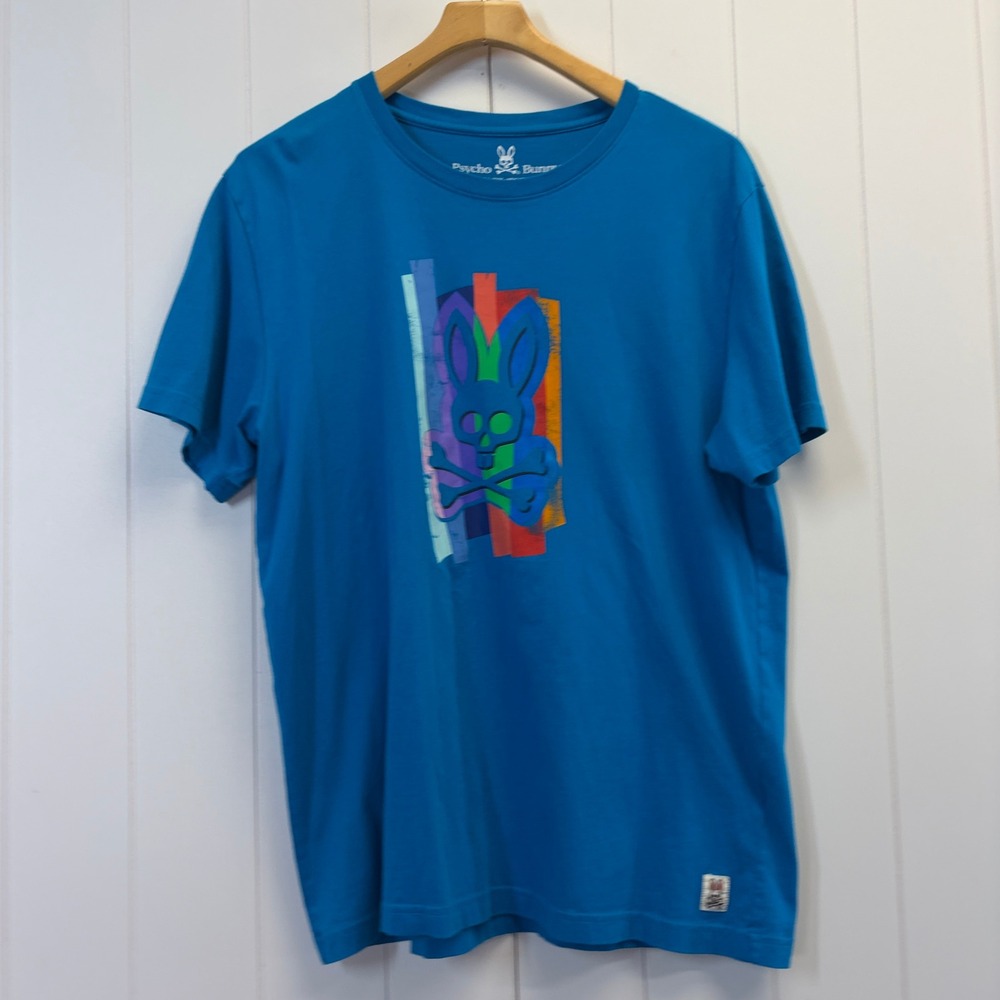 Psycho Bunny Streetwear Graphic T-Shirt Mens Size 7 XL Pima Cotton Skater Casual